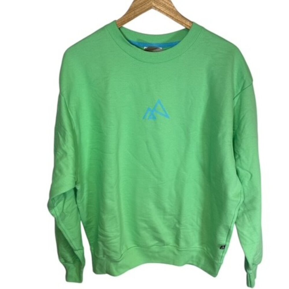 Men's Hanes Explorer Crew Happy Spring Terry Pullover Sweatshirt Size Medium